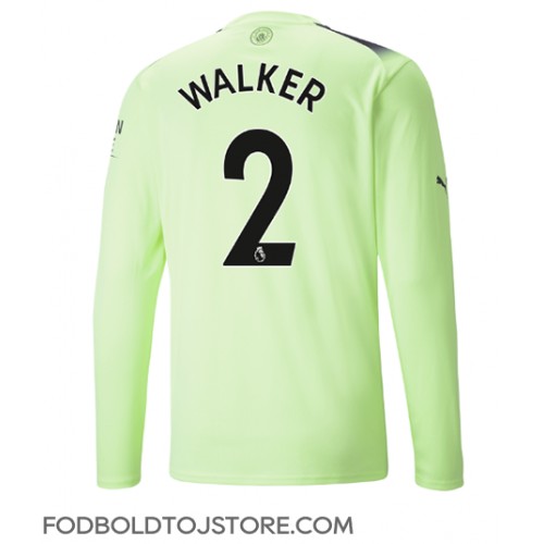 Manchester City Kyle Walker #2 Tredjetrøje 2022-23 Langærmet